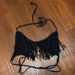 L*Space Fringe Bikini Top
